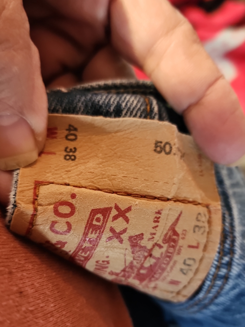 Vintage 501xx Levis Y2K  Denim Jeans Mens  Made In USA Button Fly 40 x 38 - Picture 4 of 12